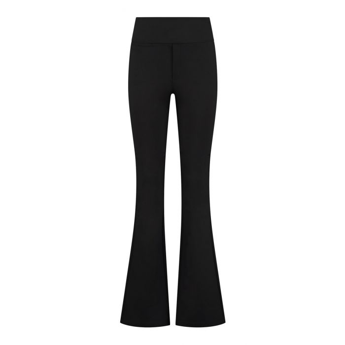 Black High Waist Flare Trousers | TALLY WEiJL Netherlands-hanic.com.vn