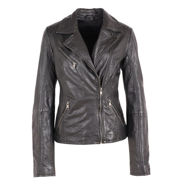 Deercraft - Leather jacket black for tall women