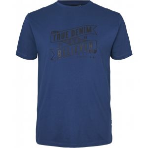 Replika Jeans T-Shirt - True Denim Indigo Blue
