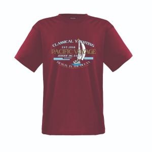 Adamo T-Shirt - Pacific Voyage Wine Red