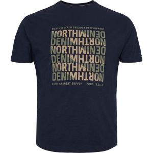 North 56˚4 T-Shirt - Words Navy