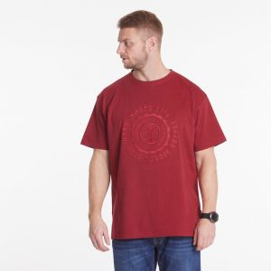North 56˚4 T-Shirt - Embroidered Red