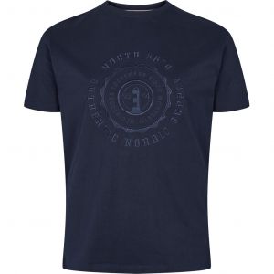 North 56˚4 T-Shirt - Embroidered Navy