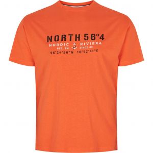 North 56˚4 T-Shirt - Nordic Riviera Orange