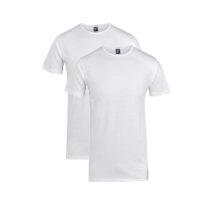 Alan Red T-Shirt - Derby White extra tall (2-pack)