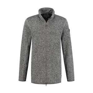 Blue Wave Fleece Jacket - Grey Melange