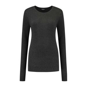 Casa Mia - O-Neck Sweater Charcoal