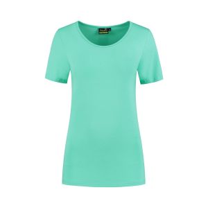 Sequoia - Basic top short sleeve light turquoise