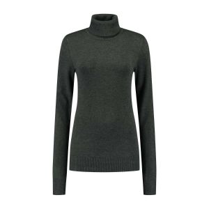 Casa Mia - Turtleneck Sweater Charcoal