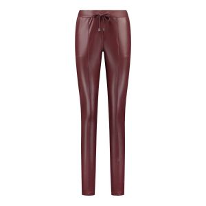 Only M Trousers - Vegan Leather Burgundy