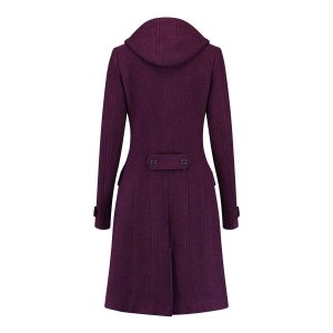 Only M - Wool Wintercoat Purple