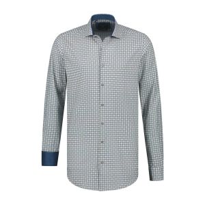 Corrino Shirt - Pattern Blue/Yellow