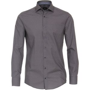 Venti Modern Fit Shirt - Fiori Blue