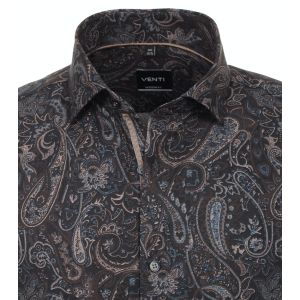 Venti Modern Fit Shirt - Dark Paisley