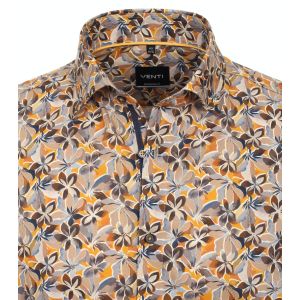 Venti Modern Fit Shirt - Pansy Print