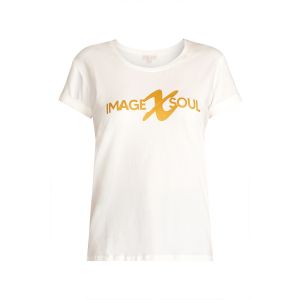 Maicazz - T-Shirt Yssa Offwhite-Gold